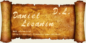 Daniel Lišanin vizit kartica